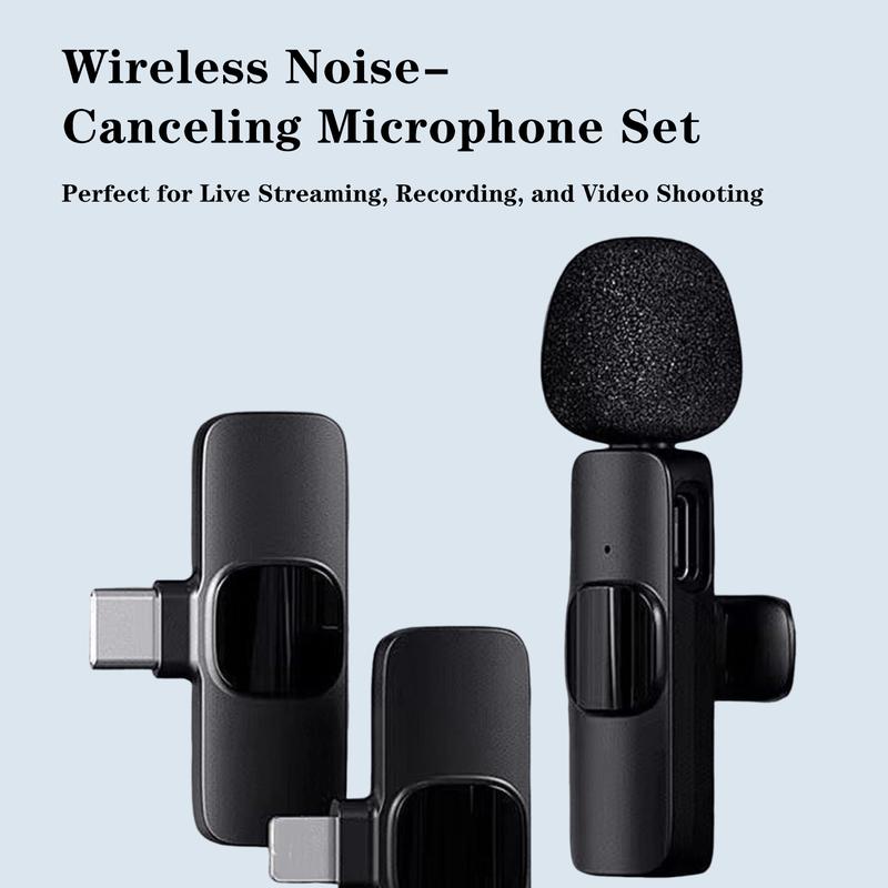 Professional Wireless Lavalier Microphone, Compatible with Iphone, Ipad, and Android Devices, Lavalier Microphone for Video Recording - Iphone Mic with USB-C for Crystal Clear Recording for Content Creators. Mini Wireless Minimic