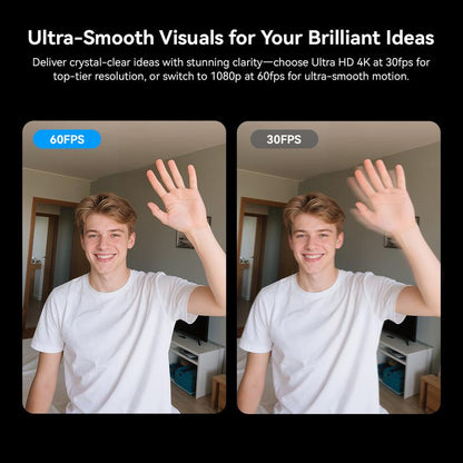 Elevate Your Streaming Experience with the EMEET C60E 4K Dual Webcam - Featuring 11X Zoom, RGB Lights, and Remote Control for Ultimate Convenience!