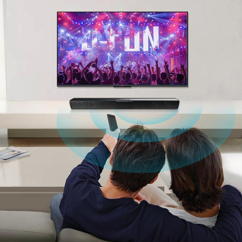 Sound Bar Surround Sound System TV Sound Bar Speakers with Bluetooth/Optical/Aux Connection for Pc/Gaming/Projectors